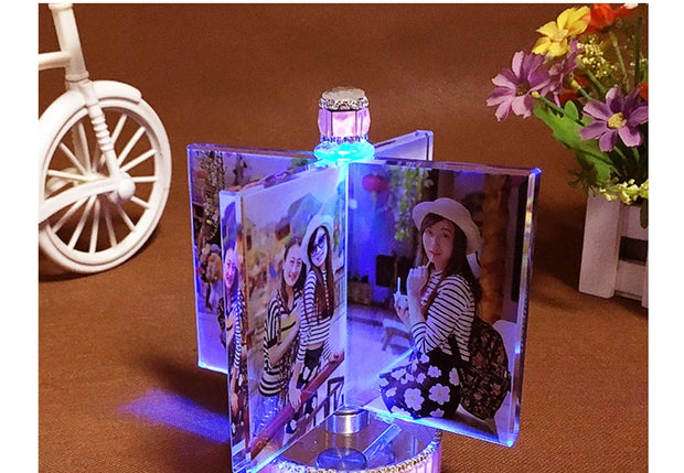 Personalized Photo Frame Custom Photo Frame with Light, Girlfriend Gift Mother Gift Wife Gift Wedding Decor