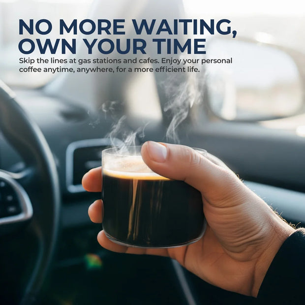 Portable Coffee Maker Small Espresso Machine DC12V Travel Coffee Maker for Car Outdoors Camping Backpacker Lightweight