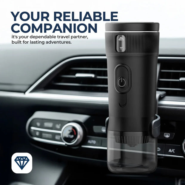 Portable Coffee Maker Small Espresso Machine DC12V Travel Coffee Maker for Car Outdoors Camping Backpacker Lightweight