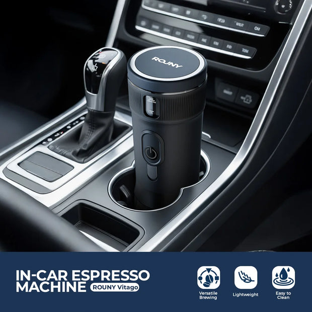 Portable Coffee Maker Small Espresso Machine DC12V Travel Coffee Maker for Car Outdoors Camping Backpacker Lightweight