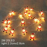 Christmas Decoration String Lights 2M 20 LED Fairy Garland Battery Powered Bedroom Living Room Garden Festive Light String