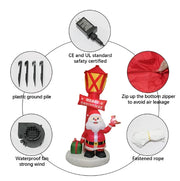 Blow Ups Santa Snowman House Yard Decorations Holiday Winter Indoor Outdoor Christmas Santa Claus Christmas Inflatable Decor