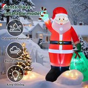 Christmas Inflatables Outdoor 6FT-10FT Santa Decorations with LED Lights Christmas Tree Train Snowman for Yard Party Xmas Decor