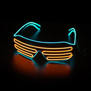 LED Glowing Glasses Gafas Luminous Bril Neon Christmas Glow Sunglasses Flashing Light Glass for Party Supplies Prop Costumes New