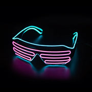 LED Glowing Glasses Gafas Luminous Bril Neon Christmas Glow Sunglasses Flashing Light Glass for Party Supplies Prop Costumes New