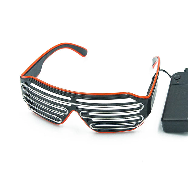 LED Glowing Glasses Gafas Luminous Bril Neon Christmas Glow Sunglasses Flashing Light Glass for Party Supplies Prop Costumes New