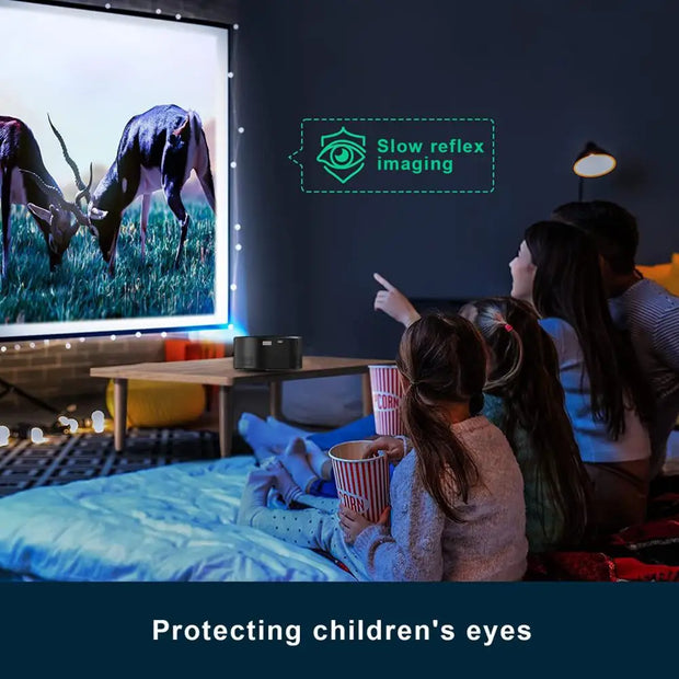 New Mini Home Micro Projector Portable Outdoor Support 1080P Built In Speaker Wired Same Screen Mobile Phone Movie Projector