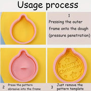 Christmas Cookie Mold Set Creative Baking Tools Holiday Biscuit Cutter Sugar Cookie Shaper DIY Kitchen Accessories for Baking
