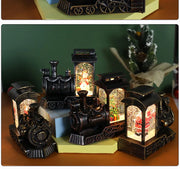 Christmas decorations, crystal ball, Christmas train, snowflake lights, Christmas tabletop ornaments, creative Christmas gifts