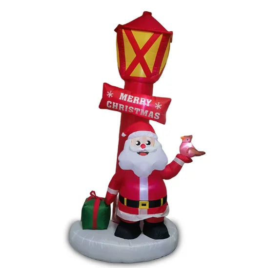 Blow Ups Santa Snowman House Yard Decorations Holiday Winter Indoor Outdoor Christmas Santa Claus Christmas Inflatable Decor