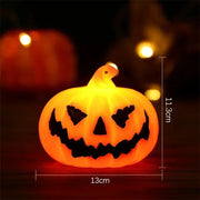LED Pumpkin Lantern Halloween Ghost Face Christmas Gift Festival Party Atmosphere Light Glow-in-the-dark Decor Light Ornaments