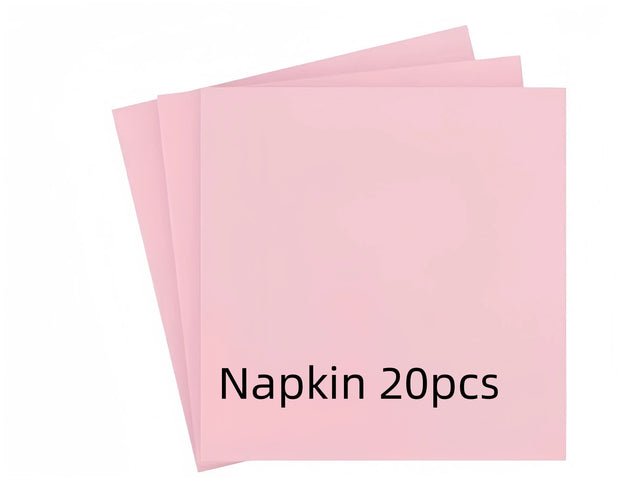 Light Pink Party Supplies Dinnerware Set Include Plates and Cups Tablecloth for Baby Shower Wedding Birthday Valentine's Day