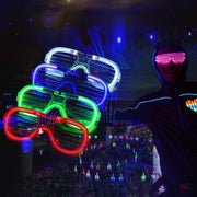 10/20/30/40/50Pcs Glow Glasses Party Glow in the Dark Light Up LED Glasses Neon Favors Sunglasses for Wedding Birthday Party