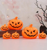 LED Pumpkin Lantern Halloween Ghost Face Christmas Gift Festival Party Atmosphere Light Glow-in-the-dark Decor Light Ornaments