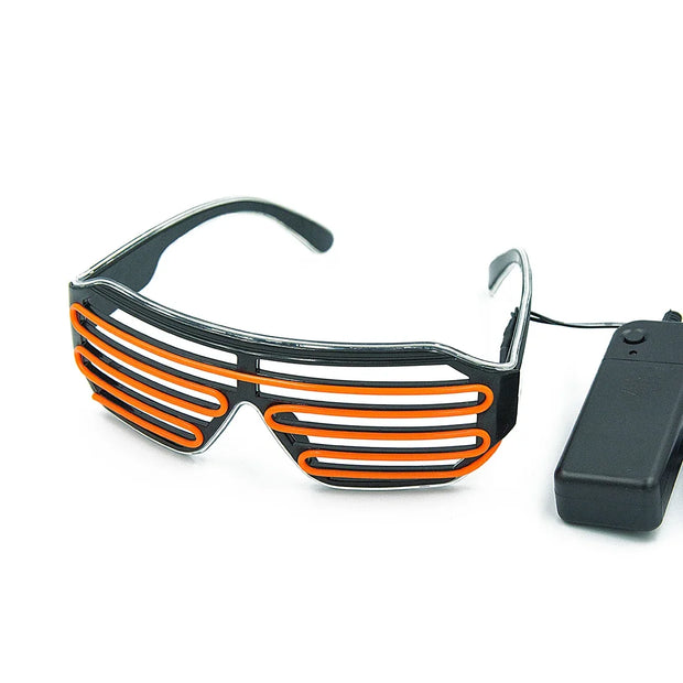 LED Glowing Glasses Gafas Luminous Bril Neon Christmas Glow Sunglasses Flashing Light Glass for Party Supplies Prop Costumes New