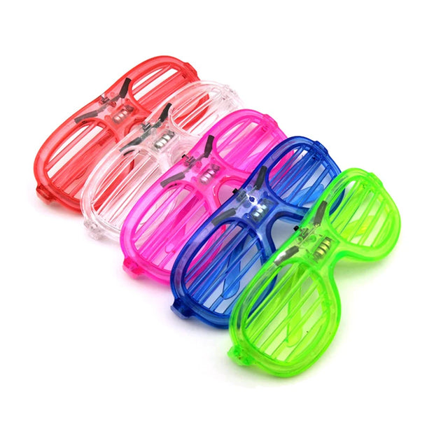 10/20/30/40/50Pcs Glow Glasses Party Glow in the Dark Light Up LED Glasses Neon Favors Sunglasses for Wedding Birthday Party
