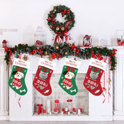 Christmas Stockings Cute Dog Cartoon Christmas Stockings Candy Gift Socks Christmas Decorations Christmas Tree Ornaments