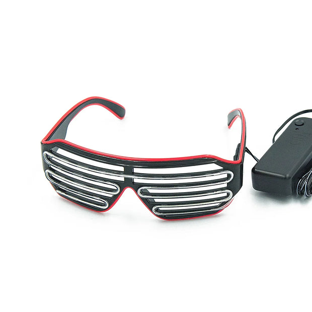 LED Glowing Glasses Gafas Luminous Bril Neon Christmas Glow Sunglasses Flashing Light Glass for Party Supplies Prop Costumes New