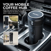 Portable Coffee Maker Small Espresso Machine DC12V Travel Coffee Maker for Car Outdoors Camping Backpacker Lightweight
