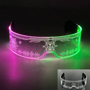 New Colorful LED Glasses Women Men Decor Eyewear Luminous Party Glasses Glowing For  Rave Night Club Bar  Dancing Party