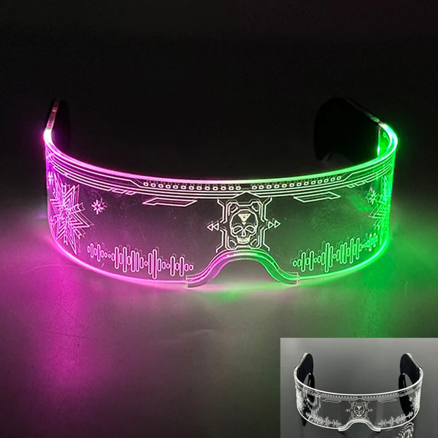 New Colorful LED Glasses Women Men Decor Eyewear Luminous Party Glasses Glowing For  Rave Night Club Bar  Dancing Party