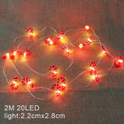 Christmas Decoration String Lights 2M 20 LED Fairy Garland Battery Powered Bedroom Living Room Garden Festive Light String