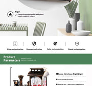 Christmas decorations, crystal ball, Christmas train, snowflake lights, Christmas tabletop ornaments, creative Christmas gifts