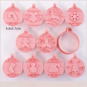 Christmas Cookie Mold Set Creative Baking Tools Holiday Biscuit Cutter Sugar Cookie Shaper DIY Kitchen Accessories for Baking