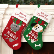 Christmas Stockings Cute Dog Cartoon Christmas Stockings Candy Gift Socks Christmas Decorations Christmas Tree Ornaments