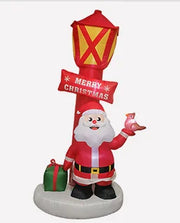 Blow Ups Santa Snowman House Yard Decorations Holiday Winter Indoor Outdoor Christmas Santa Claus Christmas Inflatable Decor