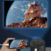 New Mini Home Micro Projector Portable Outdoor Support 1080P Built In Speaker Wired Same Screen Mobile Phone Movie Projector