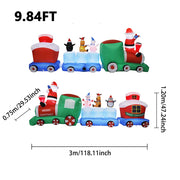 Christmas Inflatables Outdoor 6FT-10FT Santa Decorations with LED Lights Christmas Tree Train Snowman for Yard Party Xmas Decor