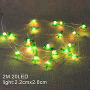 Christmas Decoration String Lights 2M 20 LED Fairy Garland Battery Powered Bedroom Living Room Garden Festive Light String