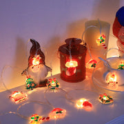 LED Christmas String Lights，with Santa/Snowman/Candy Cane/Christmas Stocking/Snowflake Designs, for Christmas Party/Indoor/Tree