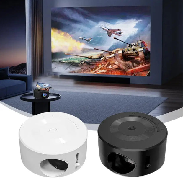 New Mini Home Micro Projector Portable Outdoor Support 1080P Built In Speaker Wired Same Screen Mobile Phone Movie Projector