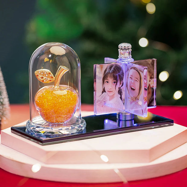 Personalized Photo Frame Custom Photo Frame with Light, Girlfriend Gift Mother Gift Wife Gift Wedding Decor