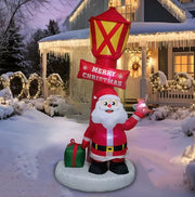 Blow Ups Santa Snowman House Yard Decorations Holiday Winter Indoor Outdoor Christmas Santa Claus Christmas Inflatable Decor