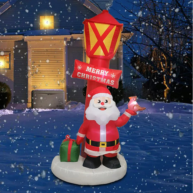 Blow Ups Santa Snowman House Yard Decorations Holiday Winter Indoor Outdoor Christmas Santa Claus Christmas Inflatable Decor