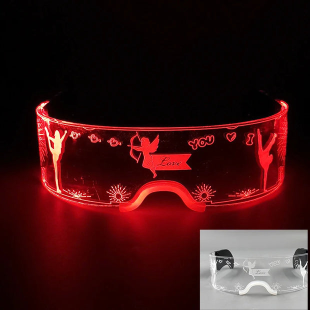 New Colorful LED Glasses Women Men Decor Eyewear Luminous Party Glasses Glowing For  Rave Night Club Bar  Dancing Party