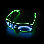 LED Glowing Glasses Gafas Luminous Bril Neon Christmas Glow Sunglasses Flashing Light Glass for Party Supplies Prop Costumes New