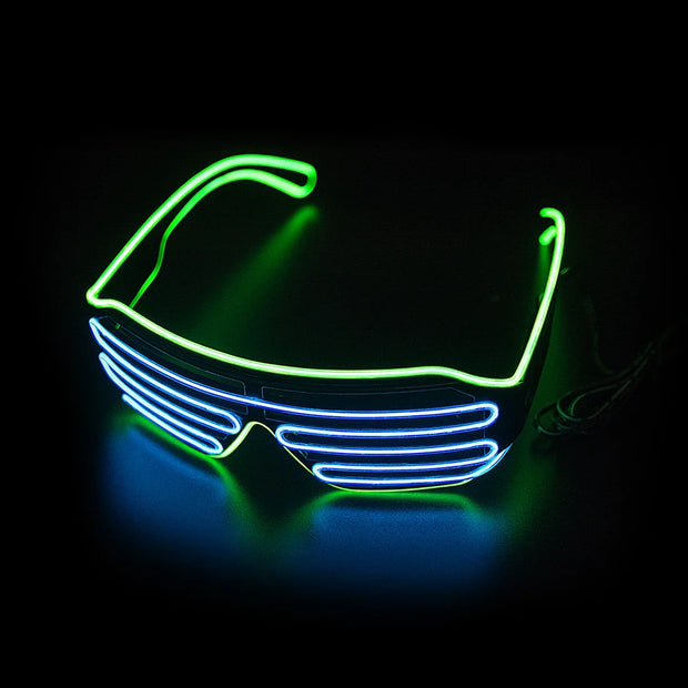 LED Glowing Glasses Gafas Luminous Bril Neon Christmas Glow Sunglasses Flashing Light Glass for Party Supplies Prop Costumes New
