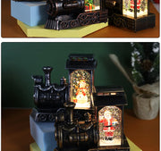 Christmas decorations, crystal ball, Christmas train, snowflake lights, Christmas tabletop ornaments, creative Christmas gifts