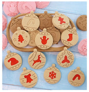 Christmas Cookie Mold Set Creative Baking Tools Holiday Biscuit Cutter Sugar Cookie Shaper DIY Kitchen Accessories for Baking