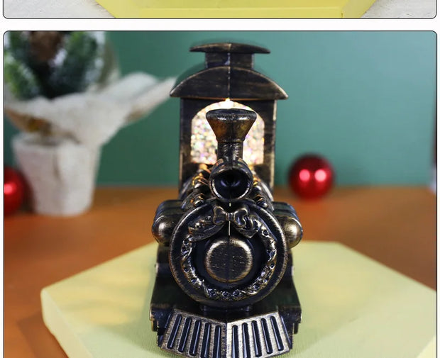 Christmas decorations, crystal ball, Christmas train, snowflake lights, Christmas tabletop ornaments, creative Christmas gifts