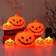 LED Pumpkin Lantern Halloween Ghost Face Christmas Gift Festival Party Atmosphere Light Glow-in-the-dark Decor Light Ornaments