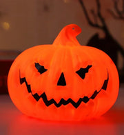 LED Pumpkin Lantern Halloween Ghost Face Christmas Gift Festival Party Atmosphere Light Glow-in-the-dark Decor Light Ornaments