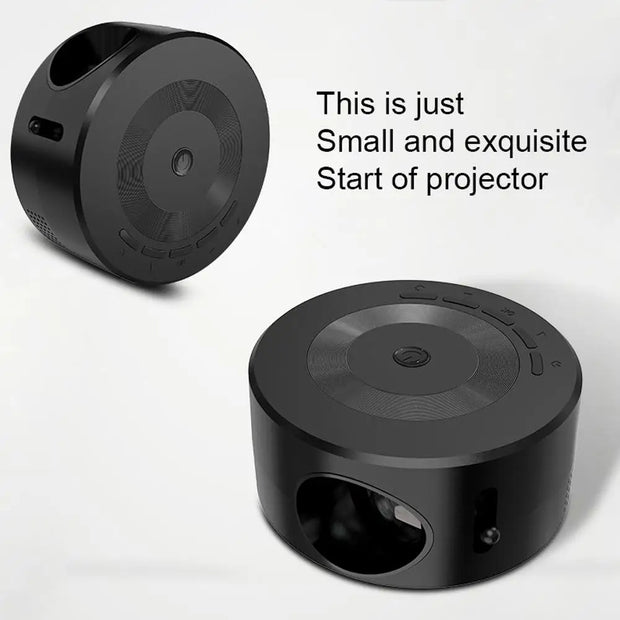 New Mini Home Micro Projector Portable Outdoor Support 1080P Built In Speaker Wired Same Screen Mobile Phone Movie Projector